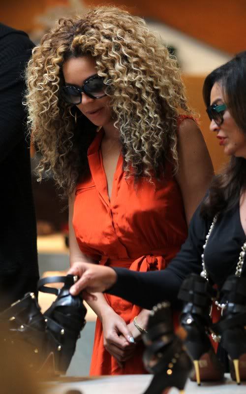Beyonce Hits The Shoe Racks At Selfridges In London + Mathew Knowles